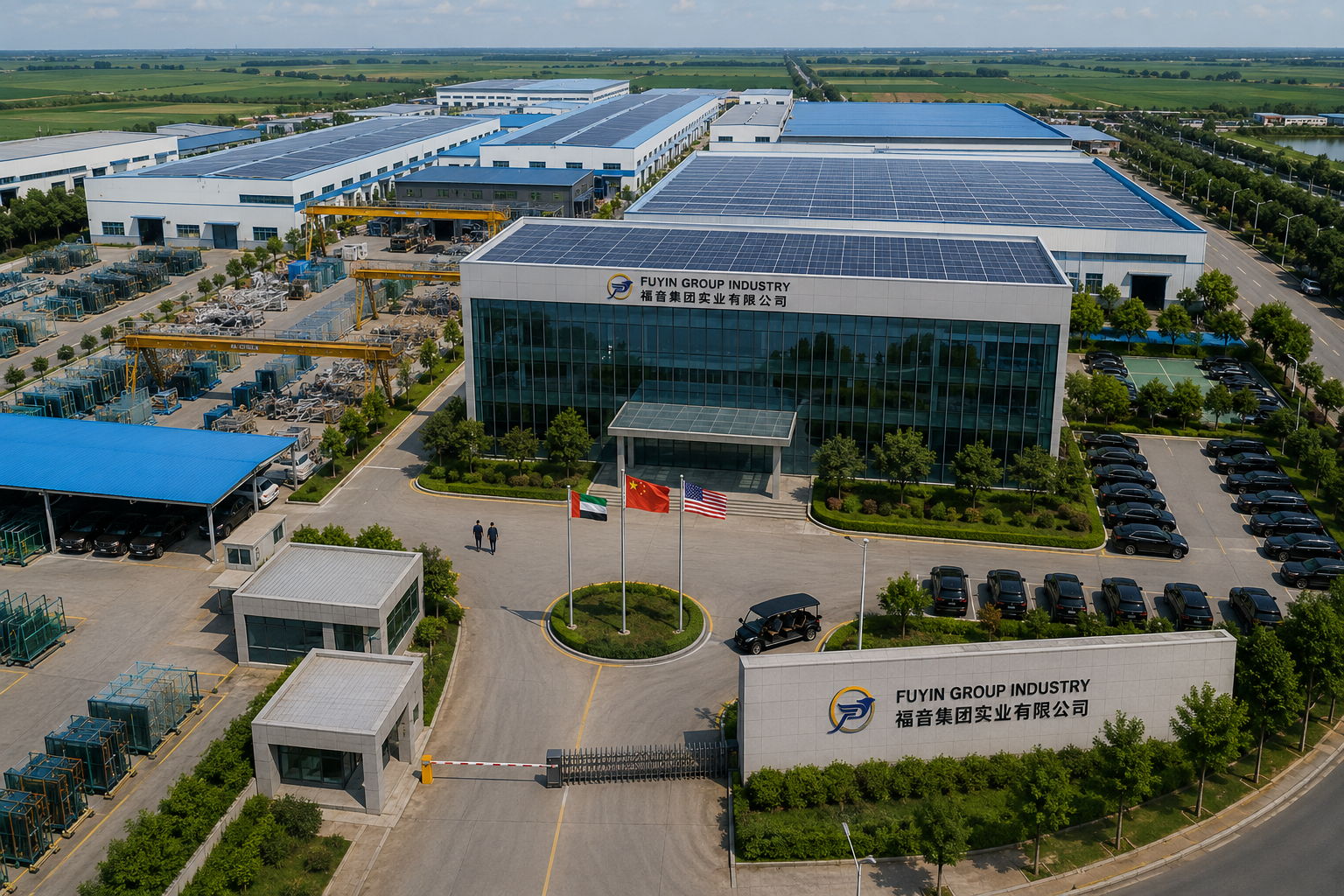 Fuyin factory in China producing interlayer films - glass processing - laminated glass for laminated glass applications worldwide